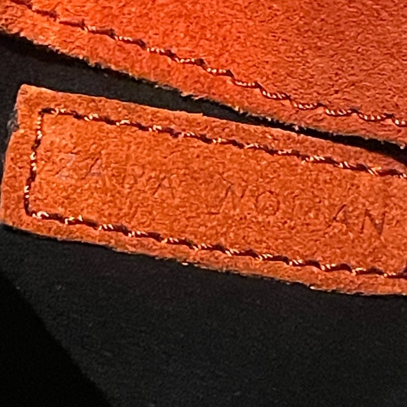 Zara thick suede fringe bag & pouch - Picture 9 of 13